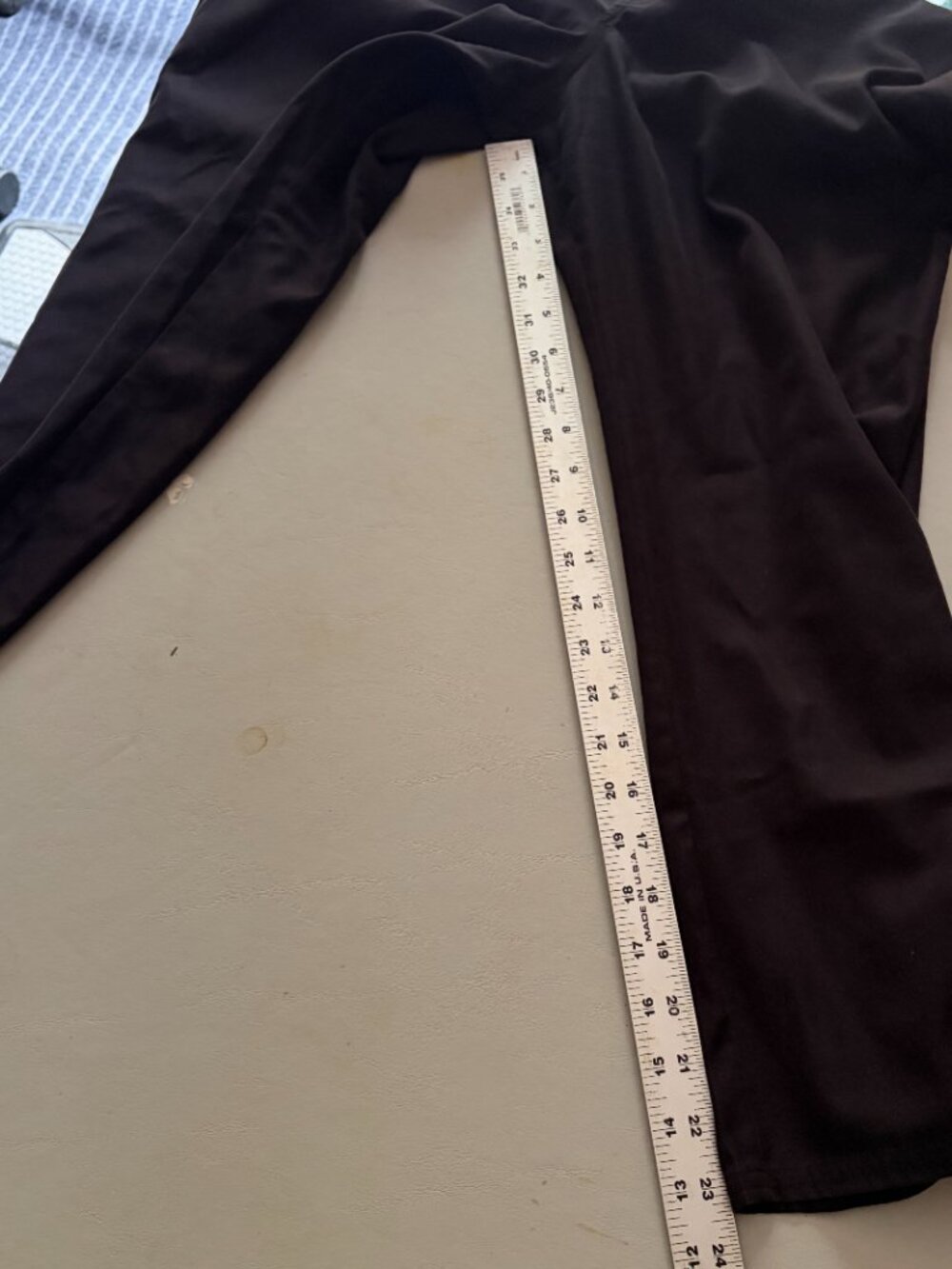 Pataloha Patagonia Women's Black Wide Leg Crop Pants Slits Size 12 - Picture 9 of 10